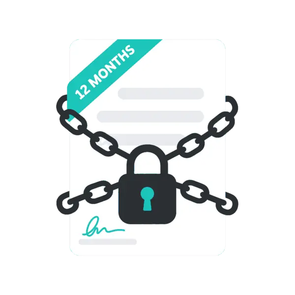 12-month SMS contract lock-in